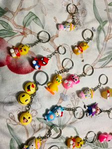 Cute Character Keychains Collection