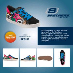 Skechers WOMENS DIAMOND STARZ - SLITHERING