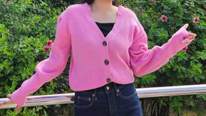 Pink Cardigan