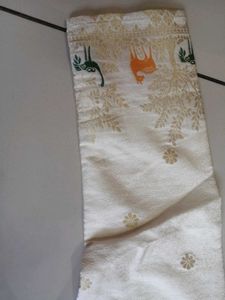 Elegant Off-White Banarasi Kurta