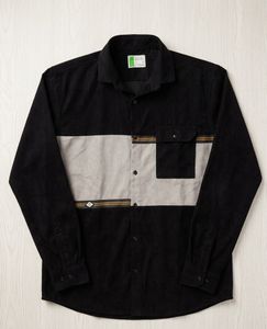 Men's Color Block Corduroy Shirt