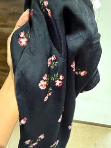 Black Floral Mini Skirt