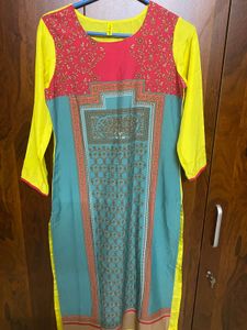Multicoloured Printed Kurta