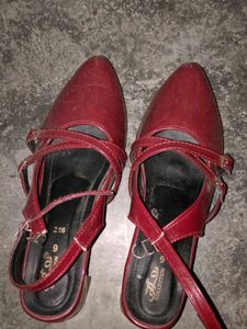 Chic Red Mary Jane Heels