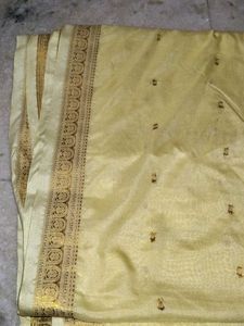 Elegant Yellow Saree with Embellishments