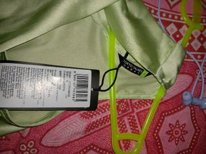 Mint Green Satin Halter Neck Top
