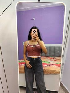 Cute Ribbed Crop Top