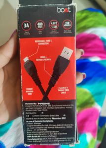 BOAT  Rapid Charge And Sync Cable . Type C A320 .