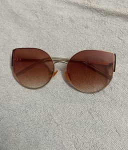 Brown Cat-eye Gradient Sunglasses For Women