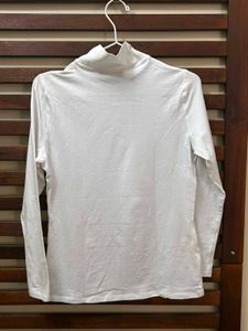 Classic White Turtleneck Top