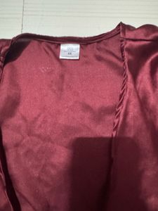 Burgundy Wrap Dress