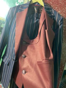 Men's Striped Suit Set