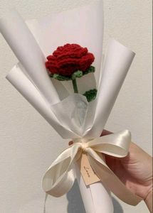 Handmade Crocheted Rose Bouquet