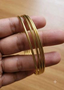 Elegant Gold Bangle Set