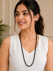 Elegant Single Line Grey Pearl Set for Women