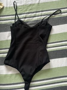 Black Corset Style Bodysuit