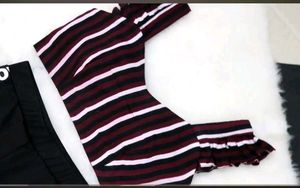 Striped Crop Top