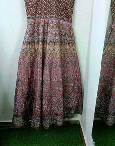Stunning Embroidered gown with dupatta Set