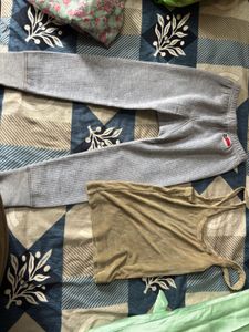 Thermal pant with jersey
