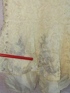 Chic Lace Peplum Top Layered Yellow