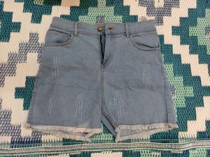 Blue Denim Shorts