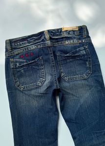 Y2K low rise bootcut jeans