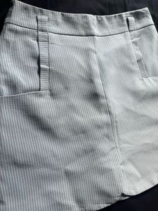 Striped A-Line Mini Skirt