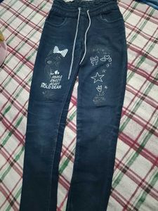 Girls' Graphic Print Jeans