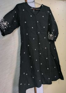 Black Polka Dots Kurta 🖤