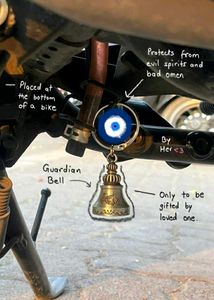 Guardian Bell with Evil Eye Charm