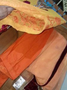 Stunning Yellow &amp; Pink Gown Choli