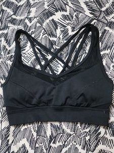 Stylish Black Sports Bra 🥀💀