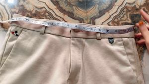Beige Cropped Trousers