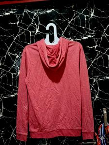Cozy Red Zip-Up Hoodie