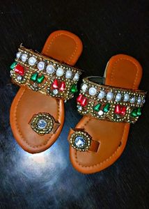 Embellished Toe Ring Sandals for kids