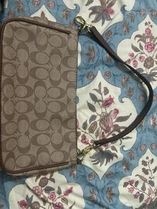 Coach Monogram Wristlet/Clutch