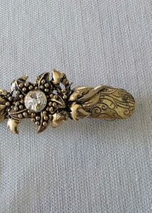 Vintage Inspired Gemstone Hair Clip
