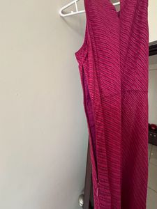 Long A-Line Sheer Party Wear Pink 🩷 Kurta