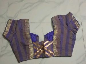GentlyUsed Elegant Purple&amp;Brown StripedBlouse-36"