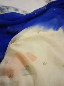 Ombre Dupatta with Embellishments