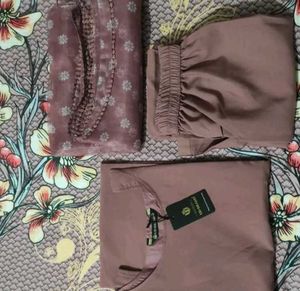 Elegant Pink Floral Kurta Set with Dupatta