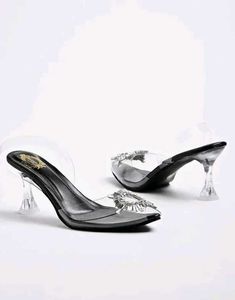 Sparkling Crystal Slingback Heels