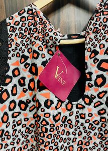 Chic Leopard Print High-Low Dress
