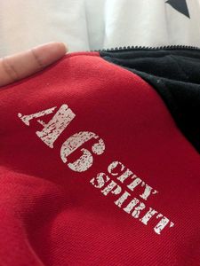Red Zip-Up Hoodie