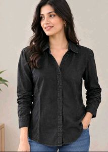 Classic Black Button-Up Shirt