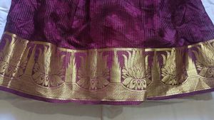 Vibrant mustard Yellow and grape dhavani