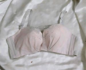 Sparkly Pink Padded Bra