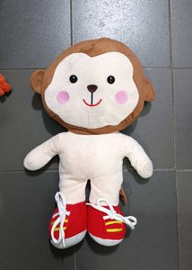 Cute Monkey Plush Toy with Sneakers