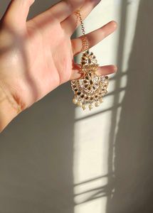 Mangtika And Earrings Ser