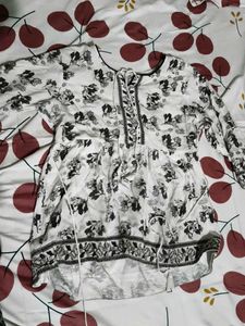Boho Floral Print Tunic Top